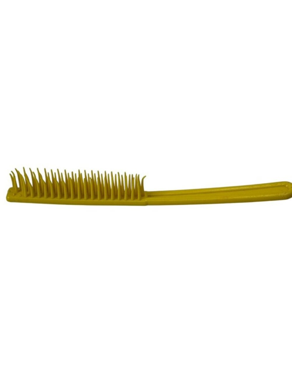 Vintage Tupperware Teasing Hair Brush 8" Teaser Comb #436-11 YELLOW Rare MCM